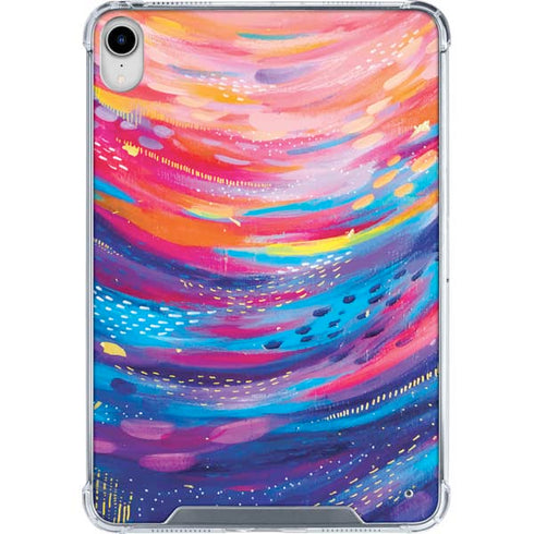 Rainbow Wave Brush Stroke by Etta Vee iPad 11th Gen (2025) Clear Case